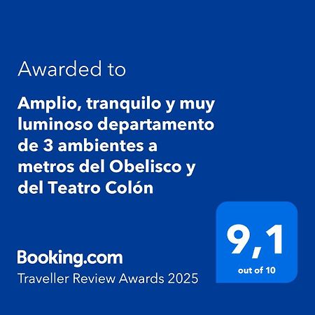 דירות בואנוס איירס Amplio, Tranquilo Y Muy Luminoso Departamento De 3 Ambientes A Metros Del Obelisco Y Del Teatro Colon מראה חיצוני תמונה